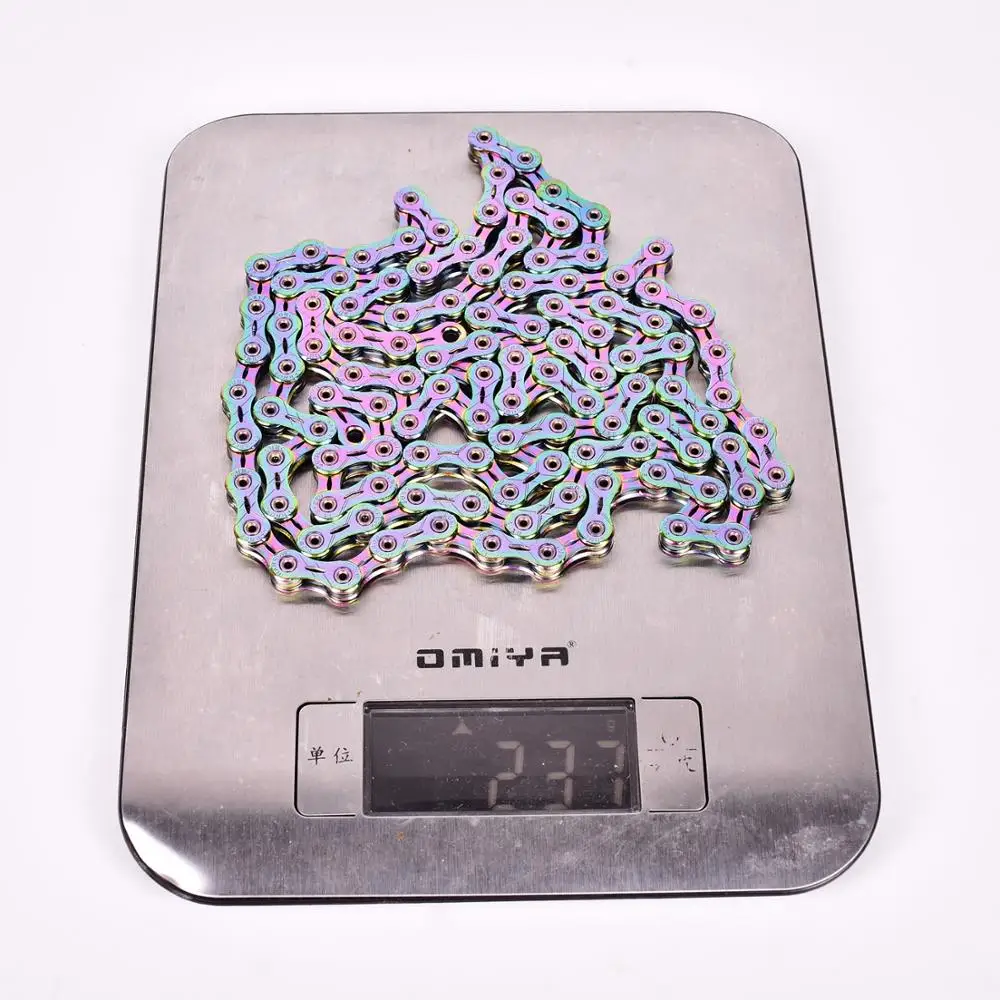 Clearance SUMC 9 10 11 12 speed Bicycle Rainbow Chain Colorful MTB Mountain Road Bike Shifting Chain With Missinglink For Shimano Sram 17