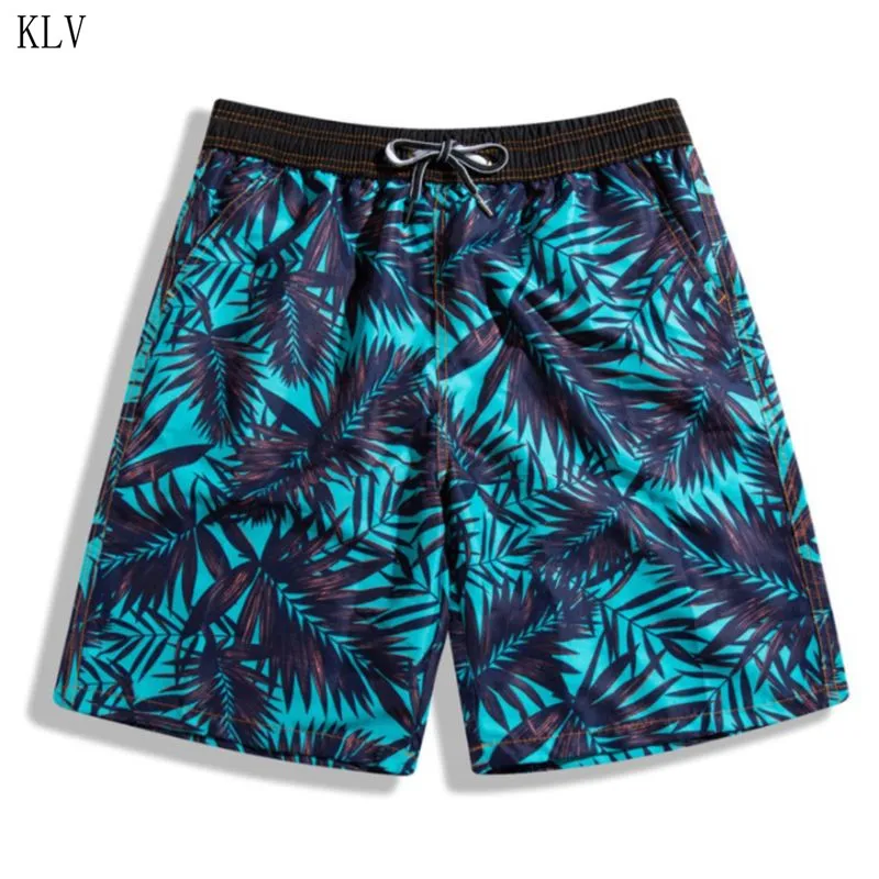 

Men Women Couples Swimwear Beach Shorts Summer Coconut Tree Leaves Print Surfing Swim Trunks Drawstring Boardshorts With Pockets