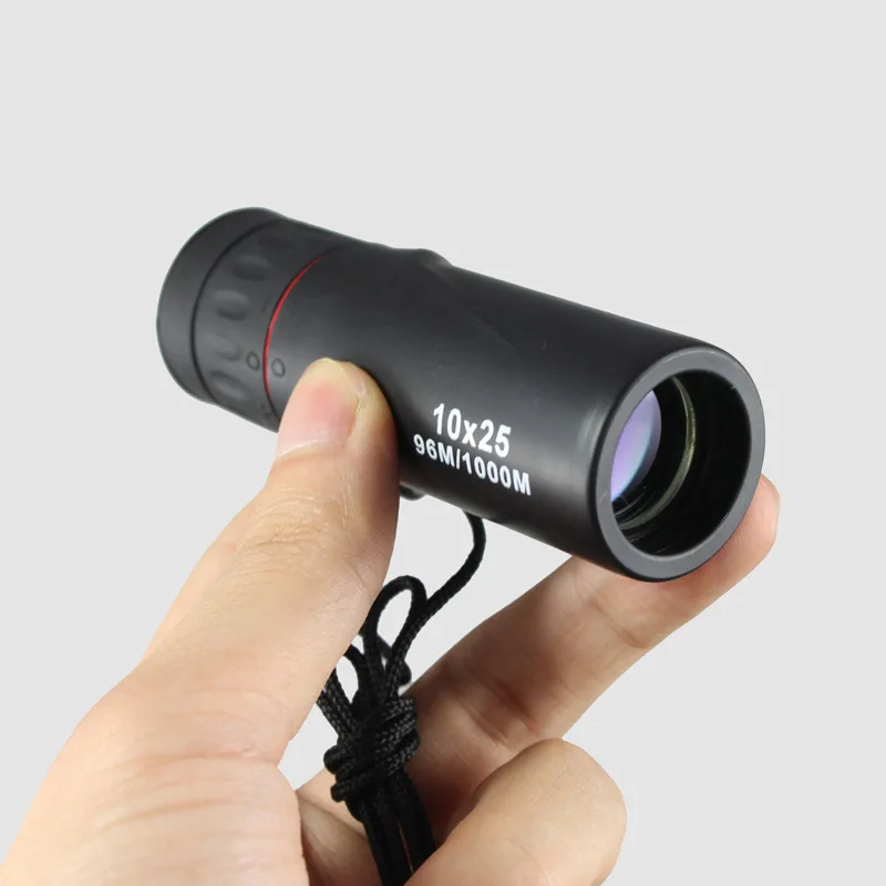 Pocket Monocular 10x25 Telescope for Mobile Smartphone High Power ...