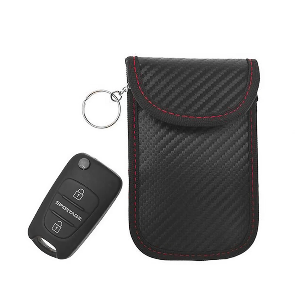 

1Pcs Car key Bag Fob Signal Blocker Signal Blocking Bag Shielding Pouch Wallet Case for IDCard/Car Key Privacy Protection