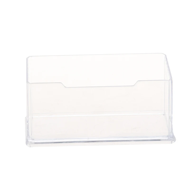 

New Clear Desktop Business Card Holder Display Stand Acrylic Plastic Desk Shelf