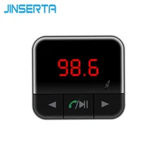 Jinserta Bluetooth-гарнитуры для Авто Аудио MP3-плеер fm-передатчик Поддержка TF Micro SD У диска LED Напряжение Дисплей Dual USB Зарядное устройство