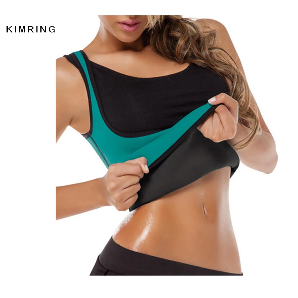 Kimring Sport Vest Neoprene Waist Trainer Corset Waist Cincher Trainer Workout Sauna Vest Waist Trainer Hot Shaper Corsets