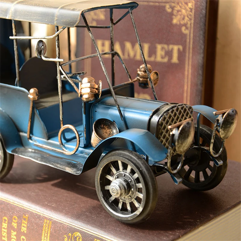 Sheens Antique Vintage Car Model, Miniature Metal Old Vintage Car  Collectible Vehicle Toys for Home Office Desktop Decor Birthday Gift