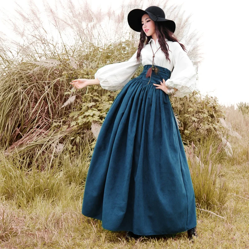 Длинные платья с поясом. Длинная юбка. Юбка в средневековом стиле. Длинная юбка с завышенной талией. Длинная юбка с высокой талией.
