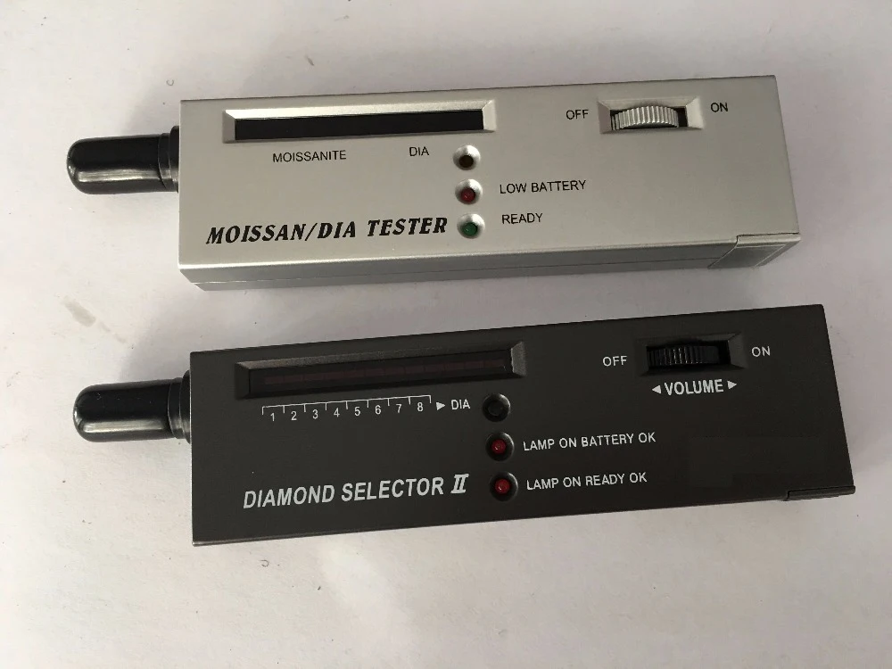 Diamante Moissanites Della Pietra Preziosa Dei Monili Del Tester Selector Tool Led 2Pcs