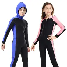 Sbart náilon mangas compridas crianças wetsuits mergulho ternos para meninos/meninas crianças rash guards um pieces surf nadar snorkel crianças