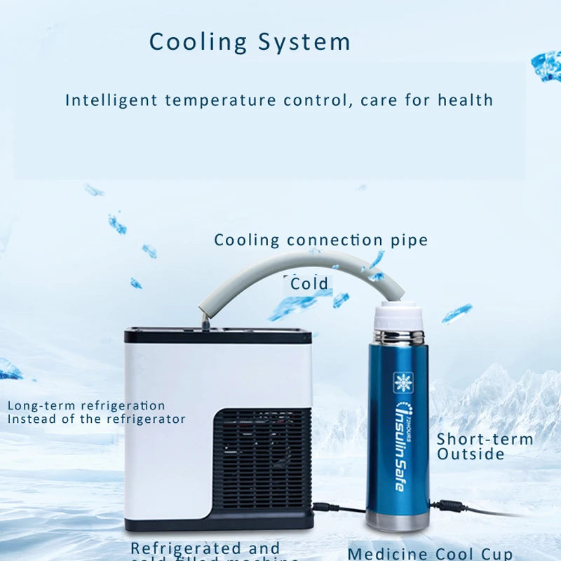 Микро фармацевтический медицинский контейнер Термоэлектрический охладитель диабетик insuline холодильник для крови охлаждающий воздух машина для прохладной колбы