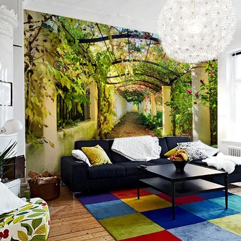 

Wholesale pastoral style murals 3d wall photo murals for livinging room murals backdrop grapevine gallery mural wallcoverings