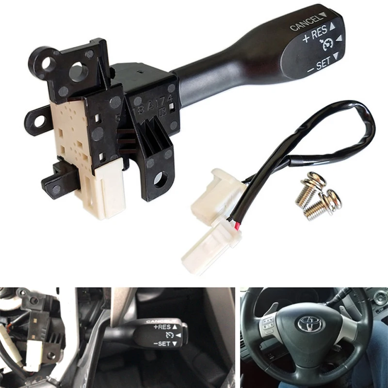 Круиз Управление Переключатель 84632-34011 84632-34017 Для Toyota Corolla Auris Prius Previa RAV4 Yaris Vios Hilux Hiace хотите 84632-0F010 - изображение