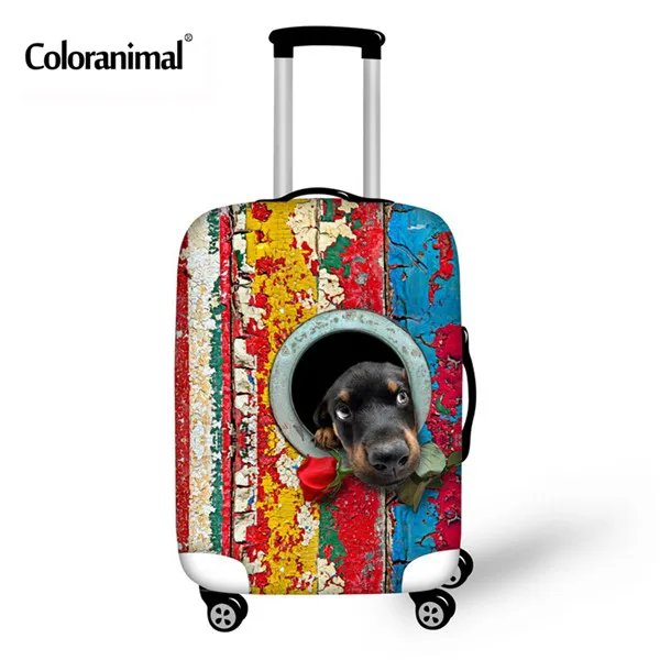 My Daily Cute Pomeranian Dog Luggage Cover Fits 18-32 Inch Suitcase Spandex Travel Protector