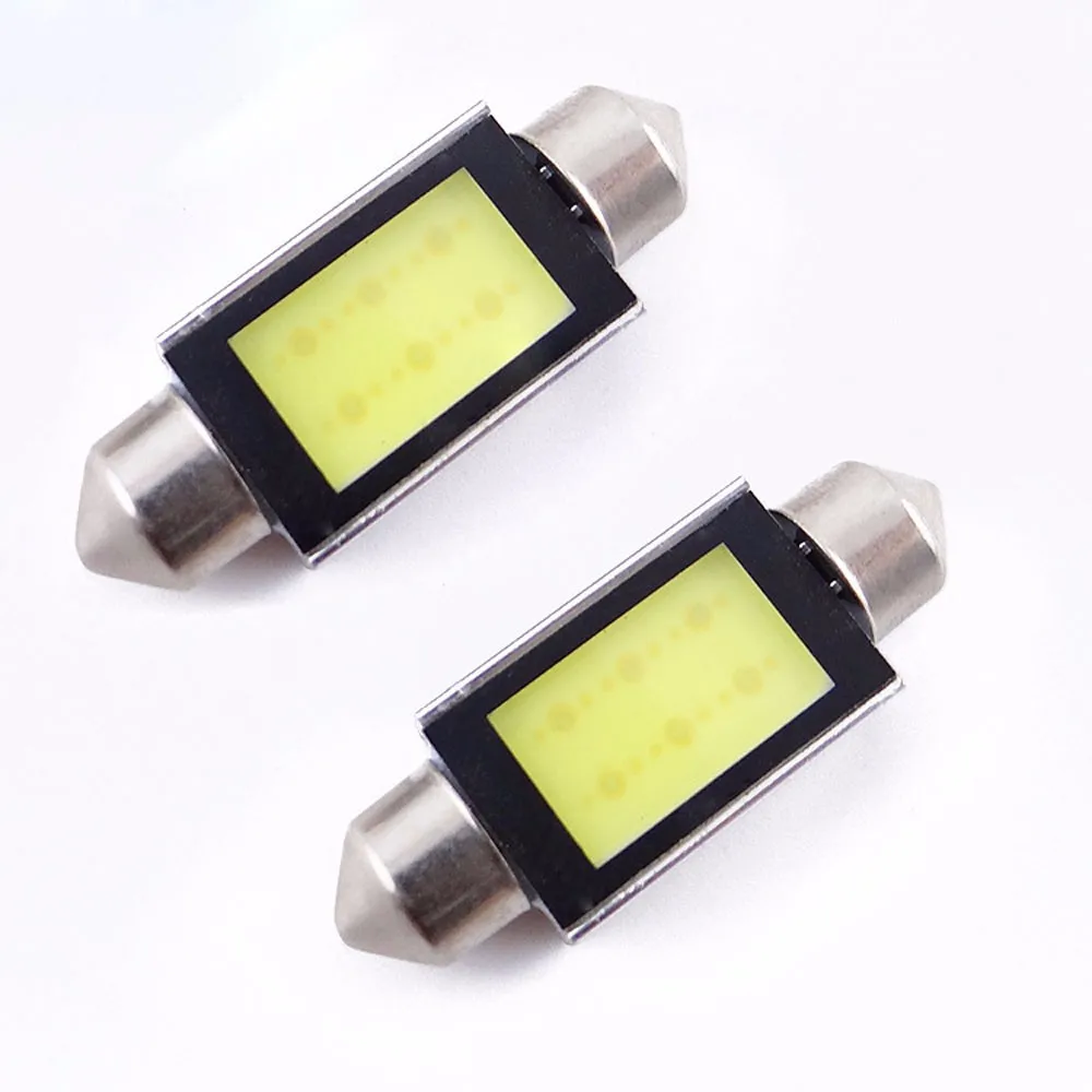 Авто 2 X Белый Ксенон 36 мм COB LED белый 6418 C5W 4 Вт светодиодные лампы Автомобильный