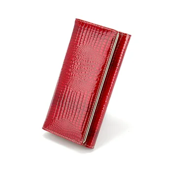

European and American Style Fashion Long Genuine Leather Wallets Women Wallets,Purses Female Coin Purse Ladies Designer Wallet