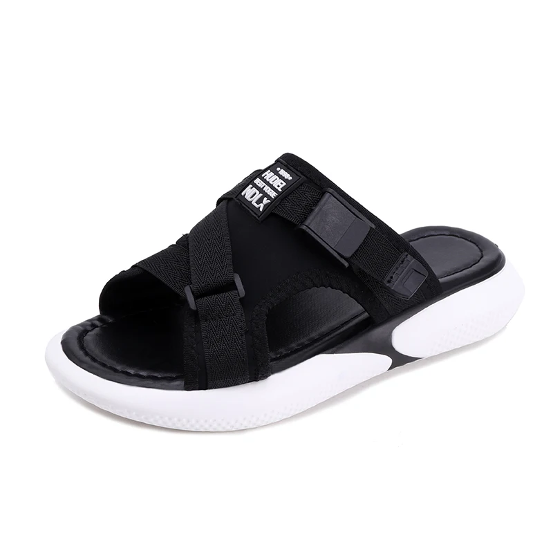 

2019 Summer Woman Shoes Platform Outside slippers Wedge Beach Flip Flops Low Heel Slippers For Women Brand Black Shoes