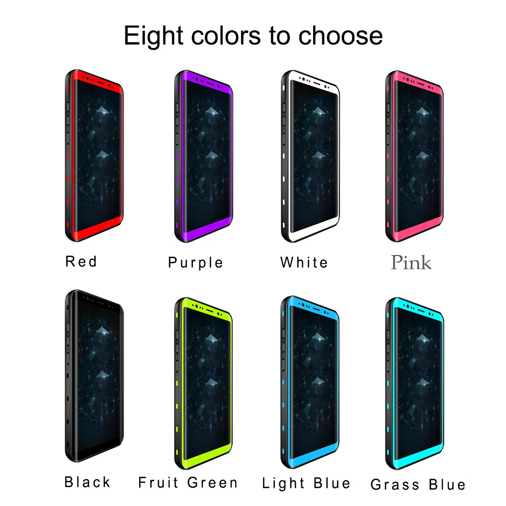 Diving Sealed Cover For Samsung Galaxy Note 8 Note 9 S8 S9 Plus Case Waterproof PC Armor For Samsung Note 8 Clear Case (18)