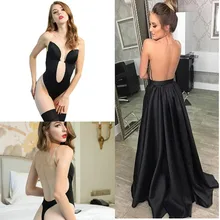 Сексуальный женский бюстгальтер без косточек, волшебное боди, невидимый бюстгальтер, открытая спина, бесшовный, мульти-способ, боди, стринги, Корректирующее белье, на косточках, пуш-ап, бюстгальтер с подкладкой