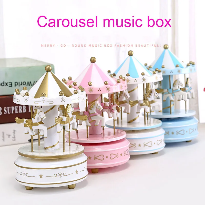 Merry-go-round музыкальные шкатулки Геометрическая музыка украшение детской комнаты