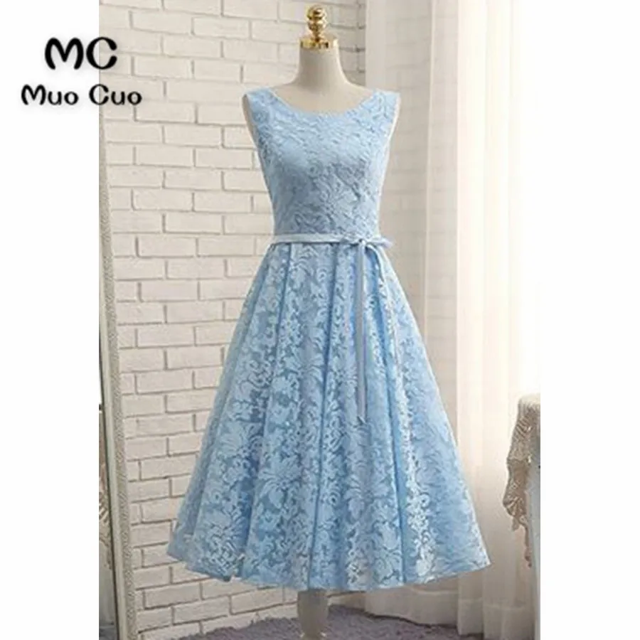 ice blue cocktail dress