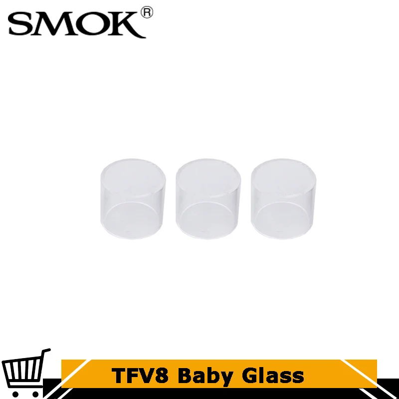 

3PCs/lot Original SMOK TFV8 Baby Pyrex Glass Tube 3ML Replacement Tube Suitable for SMOK TFV8 Baby Tank Atomizer