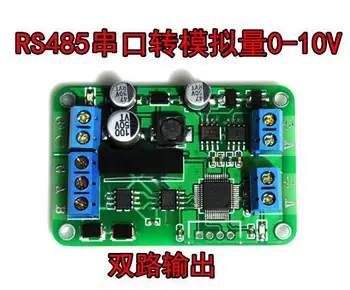 Koop Gratis Verzending! RS485 RS232 Serieel Naar Analoge 0 10V Dual Output Modbus Signaal Bron Zender Module Sensor