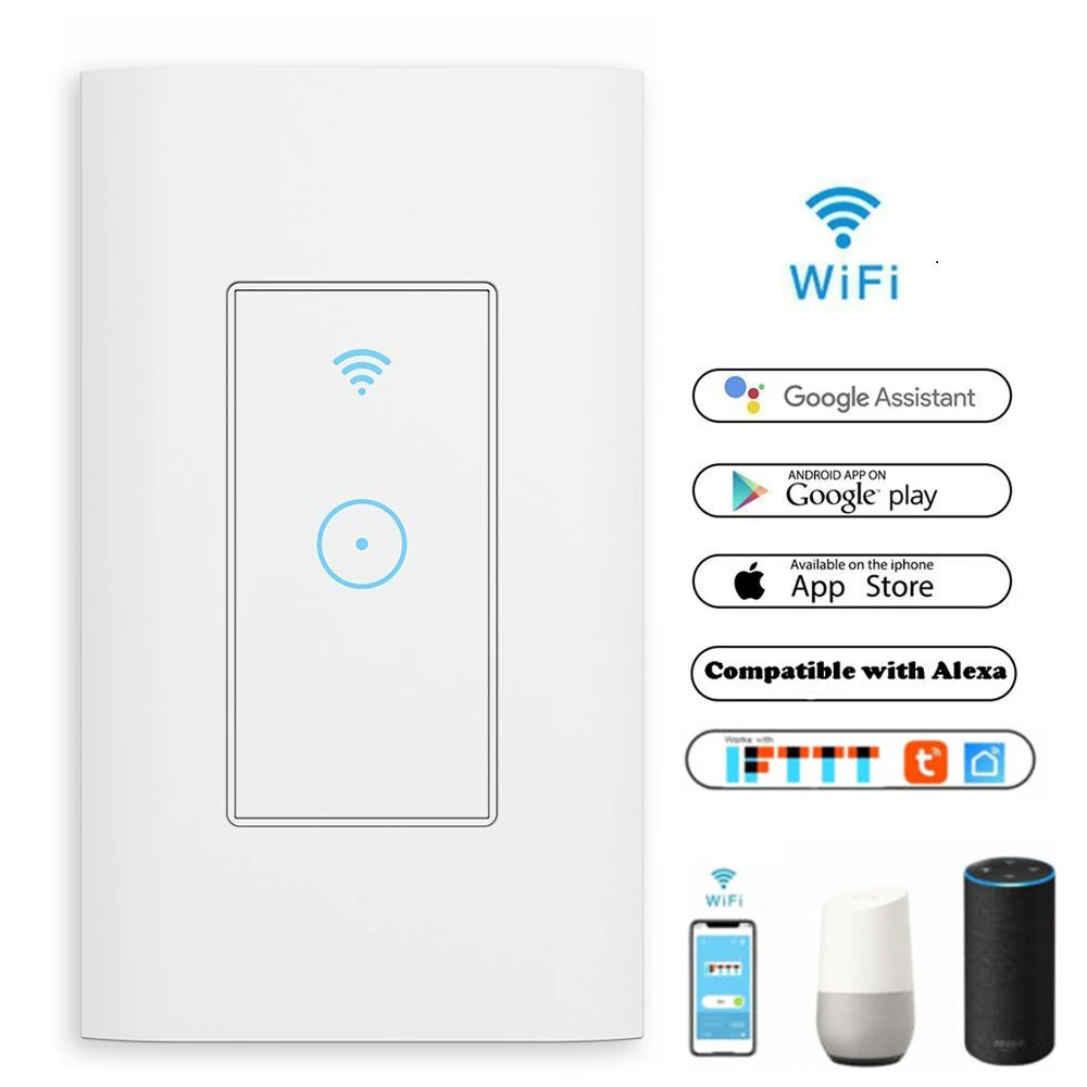 2X умный Wifi переключатель настенный сенсорный выключатель света Функция