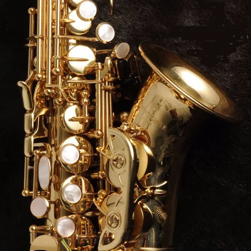 Новое поступление золотой лак сопрано Саксофоны-бемоль Саксофоны музыкальный Профессиональный Быстрая доставка