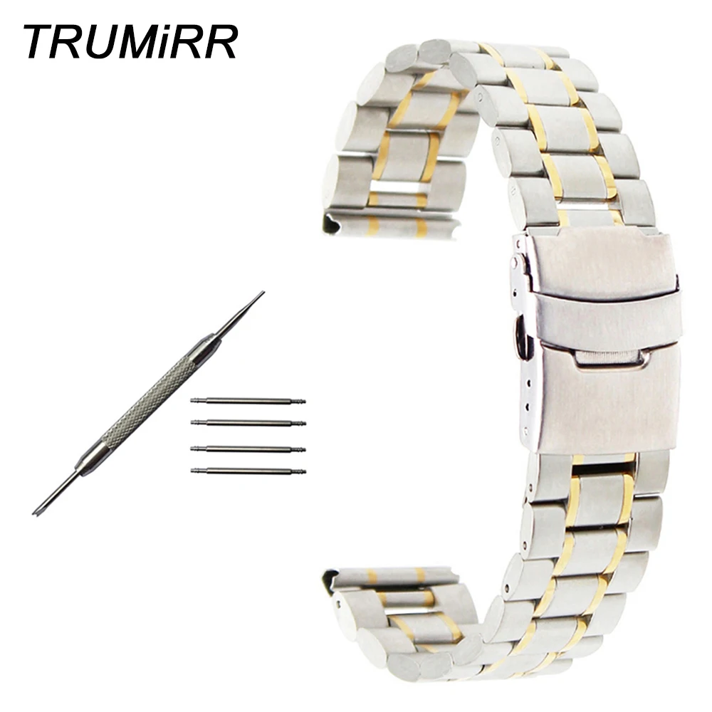 Stainless Steel Watchband +Tool for Maurice Lacroix Titoni Watch Band