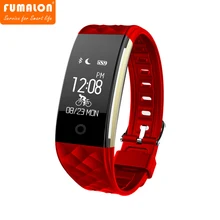 S2 Bluetooth Smart Band Браслет Heart Rate Мониторы IP67 Водонепроницаемый SmartBand браслет для Android IOS телефон трекер