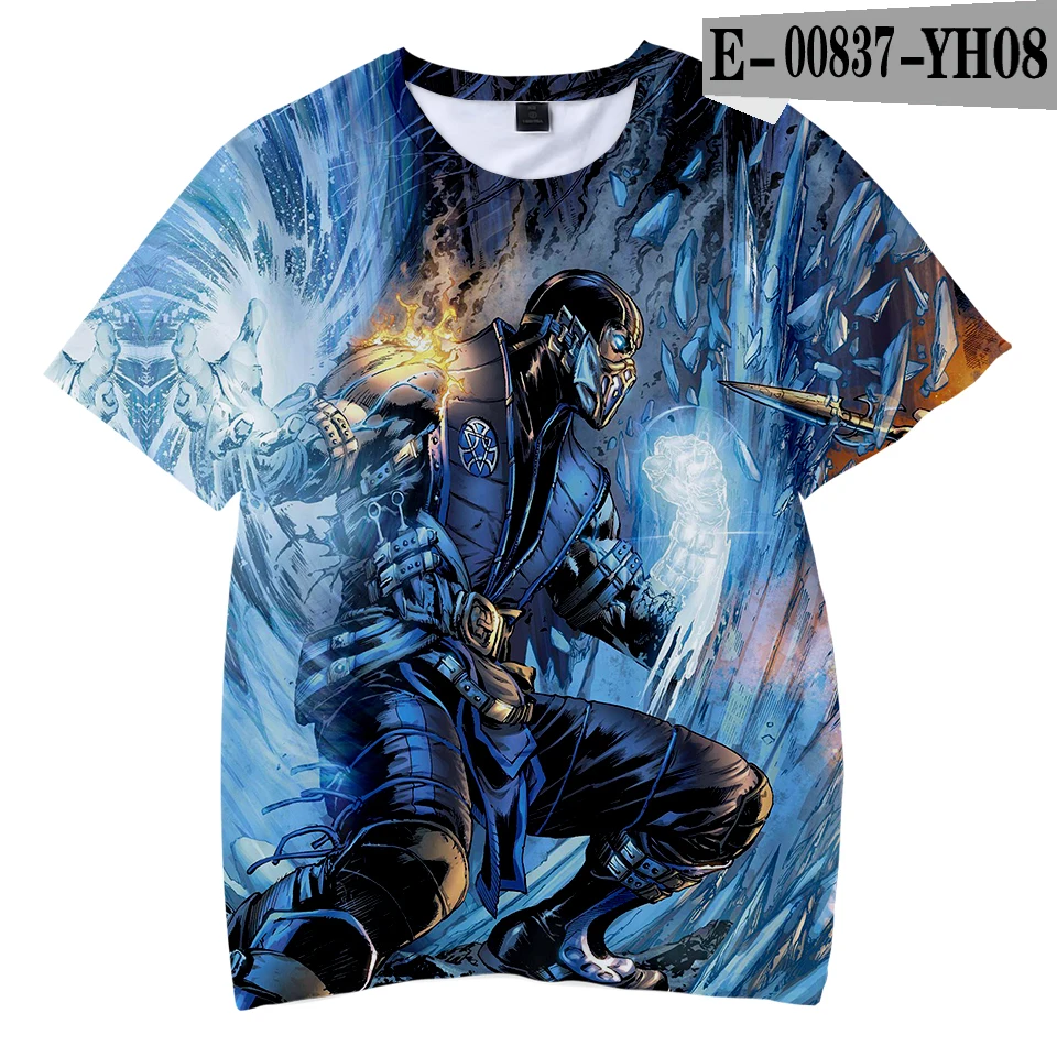 Children's t-shirt Mortal Kombat 11 t shirt 3d Games Print Tee Shirt wear Fashion Cool and comfortable tshirt for the kids - Цвет: 3D