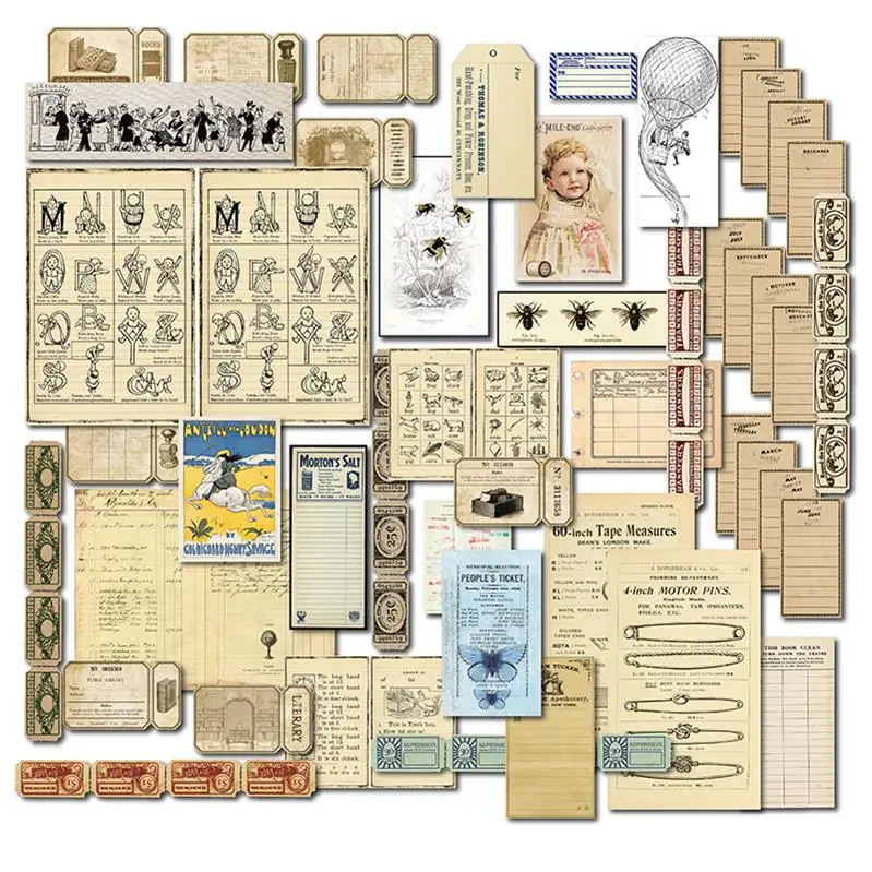 

KSCRAFT Vintage Collection Paper Stickers for Scrapbooking DIY Projects/Photo Album/Card Making Crafts
