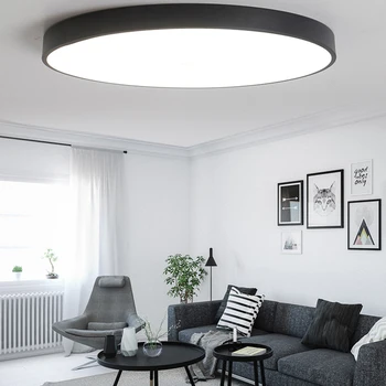 

New Modern Ceiling Lights White Iron Decor Lamp E27 110-220V