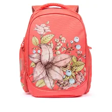 Детский рюкзак, детские школьные сумки для девочек, рюкзаки для начальной школы с цветочным узором, водонепроницаемый дышащий ортопедический рюкзак