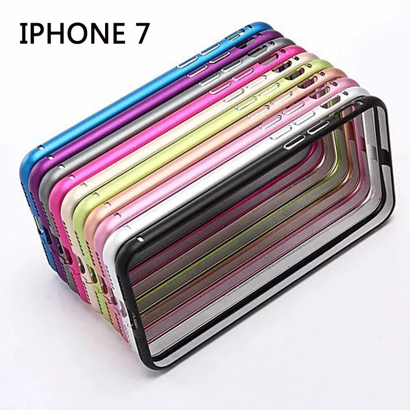 

2016 For iPhone 7 7 Plus Luxury Ultra Thin Aluminum Metal Bumper Case Frame Cover on the For iPhone 7 Phone Cases free shipping