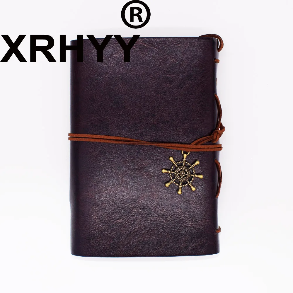 XRHYY разноцветный кожаный блокнот для записей винтажный морской спиральный