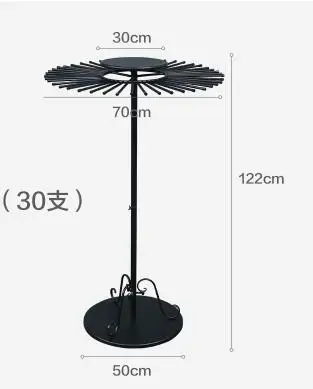 Scarf shelf. Floor display rack. Display shelves of silk scarves. Multi-functional circular rotating frame.063