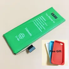 iSIU Original Battery + Soft Back Cover For iPhone 5S Battery 5 S Mobile Phone Rechargeable Baterai 1560mAh Phone 5S Cover Case