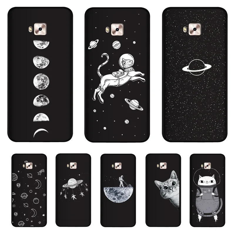 

PENSEN 5.5 inches Soft TPU For Asus Zenfone 4 Selfie Pro ZD552KL Case Cover Matte Painting Cases Cute Cat Coque