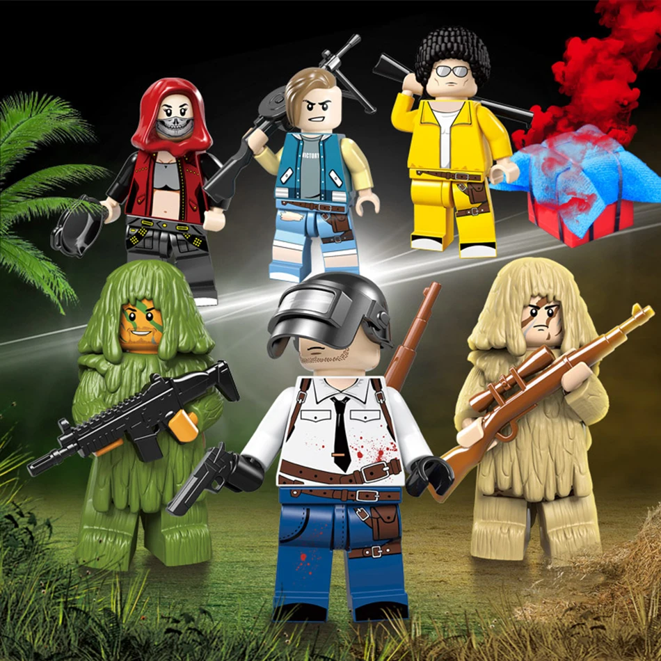 Bricks Military Figure Set PUBG Mini Weapon Gun Playerunknown's Battlegrounds FPS Game kids Toy Legoed PUBG Army Building Blocks Bricks Military Figure Set PUBG Mini Weapon Gun Playerunknown's Battlegrounds FPS Game kids Toy Legoed PUBG Army Building Blocks