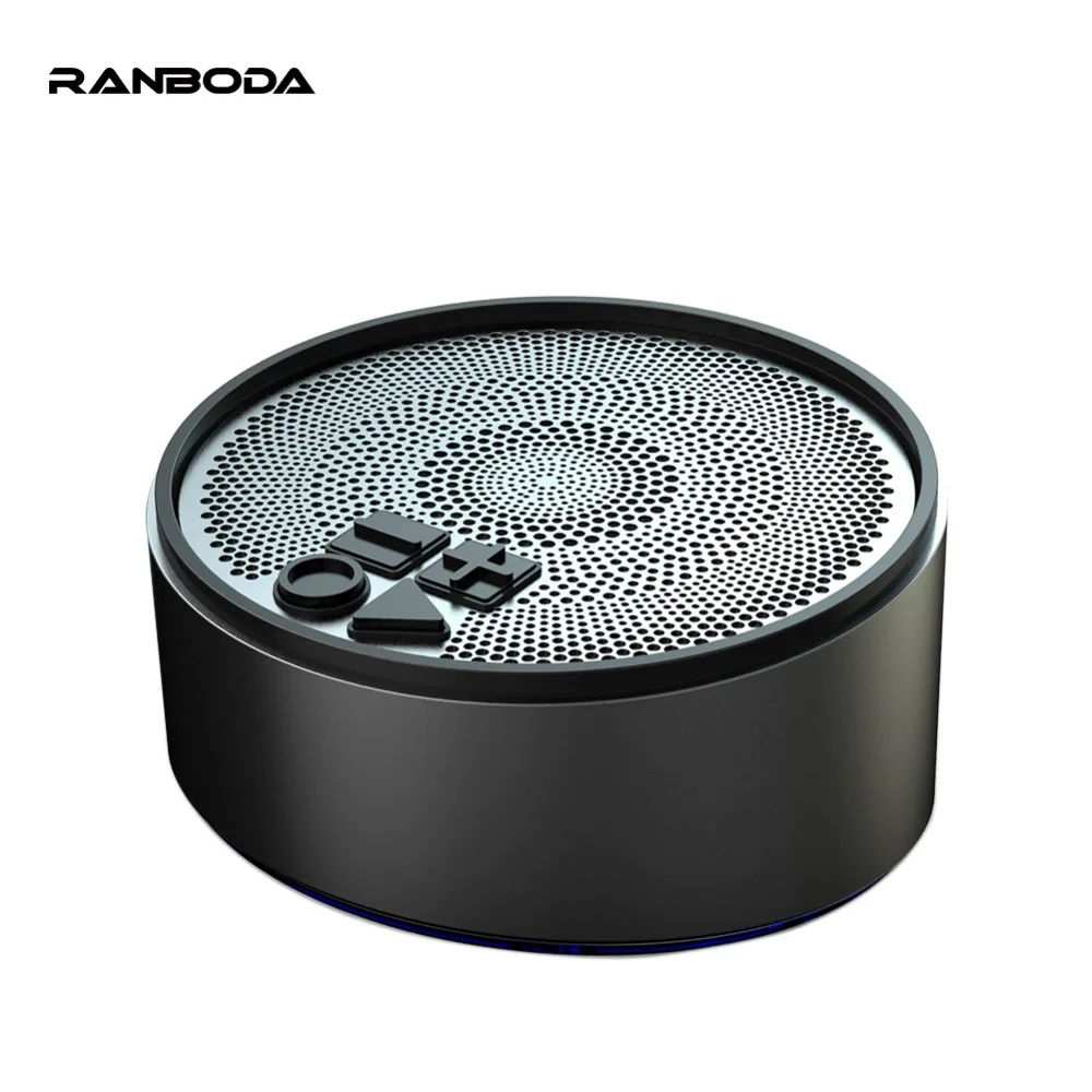 

TWS Wireless Speakers True Wireless Mini Bluetooth 4.2 Computer Speakers with AUX Bluetooth TF Card Hands Free Metal Black