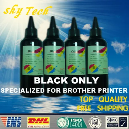 400ML BLACK Specialized Dye Refill Ink For Brother cartridges , Quanlity Ink For Brother printer