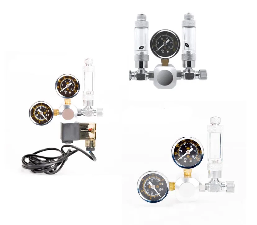 

Aquarium CO2 Regulator m22-14 W21.8 interface check valve bubble counter magnetic solenoid valve water plant tank CO2 control