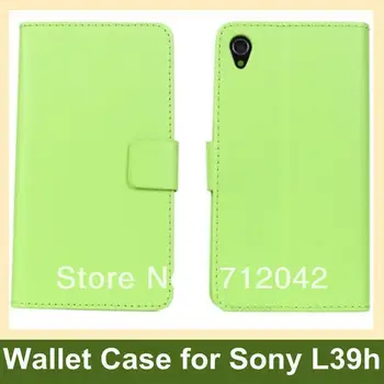 

4 Colors PU Leather Wallet Flip Cover Case for Sony Xperia Z1 L39h Free Shipping