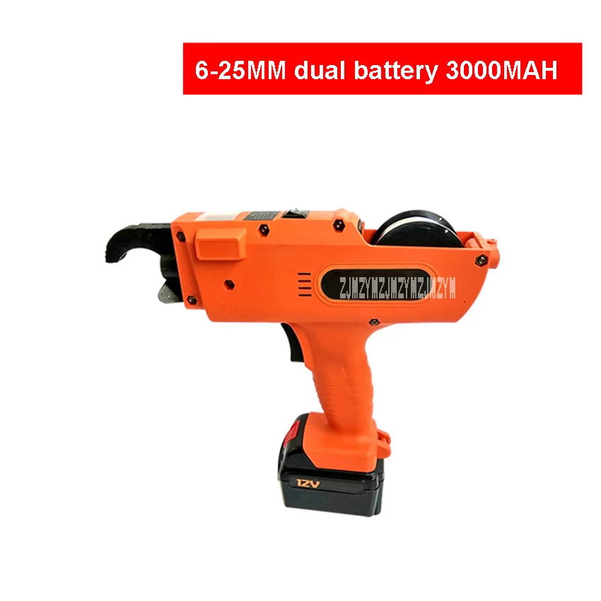 DLV6811 التلقائي حديد التسليح ربط أدوات المحمولة الصلب بار ماكينة تجليد 6-25 ملليمتر ماكينة تربيط حديد التسليح ، مزدوجة بطارية 3000 مللي أمبير 12 فول...