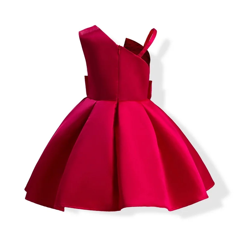 Коллекция года, летнее платье для девочек шелковое платье-пачка принцессы с большой бабочкой для девочек, торжественное праздничное платье для девочек детское платье, vestido
