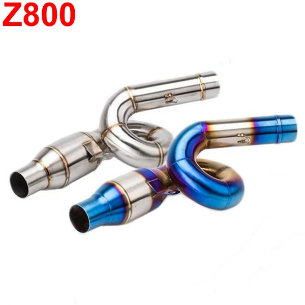 

Motorcycle Z800 2013-2016 Exhaust Link Pipe Middle Pipe Stainless Steel Motorbike Slip On Mid Pipe
