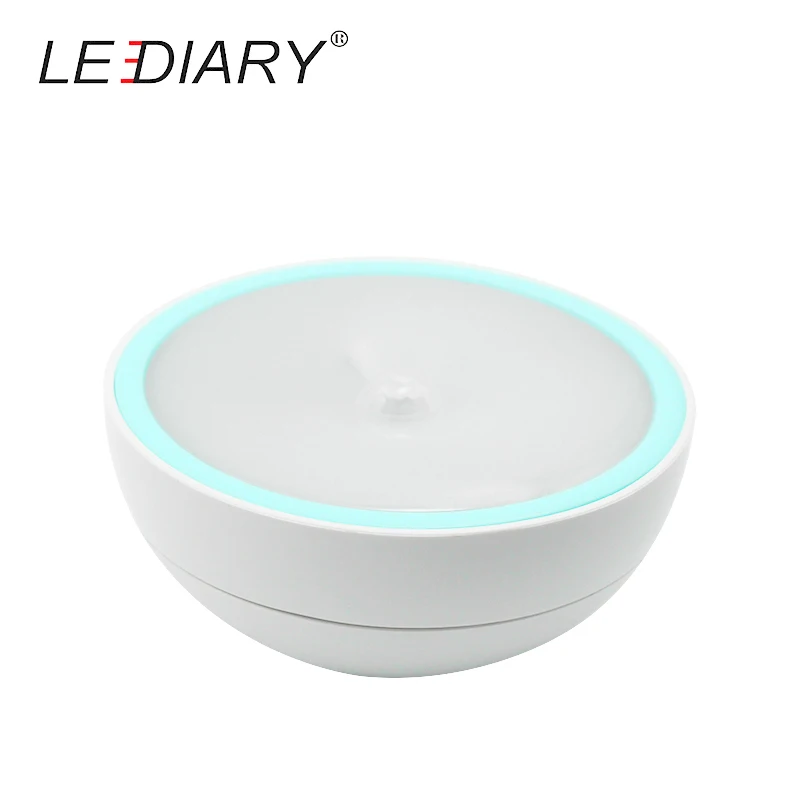 LEDIARY Новинка вращающийся инфракрасный датчик ночник перезаряжаемый