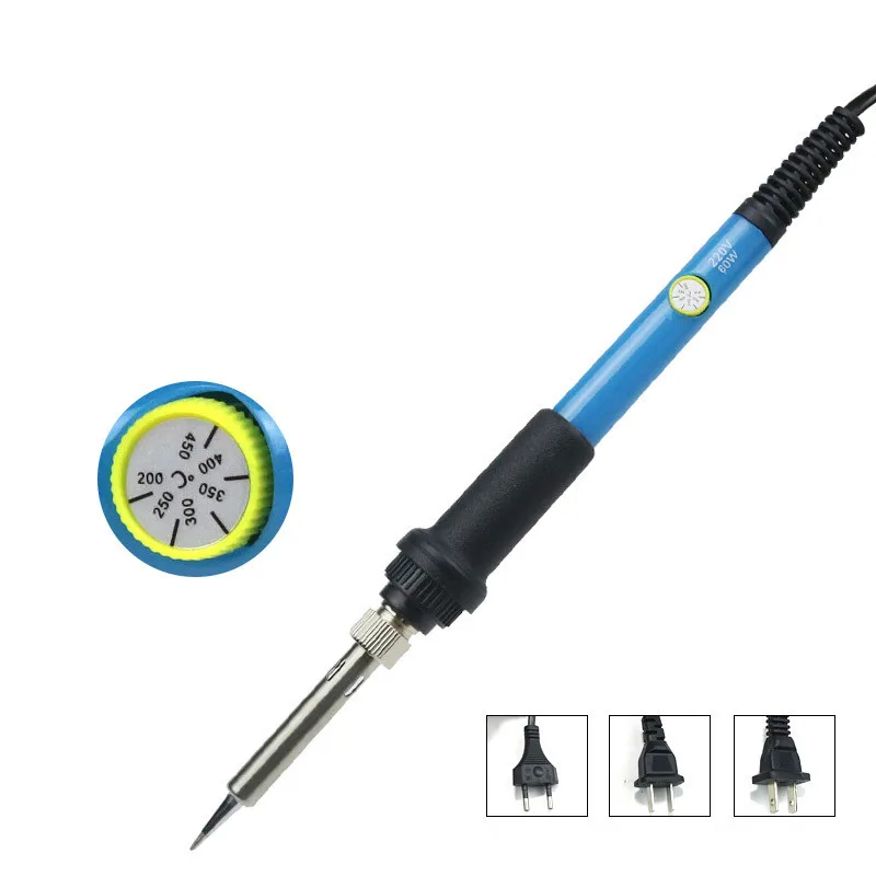 

Intelligent Temperature Control Electric Soldering Iron Internal Heating Type Thermostatic Iron 60W Ferrochrome Welding Tool