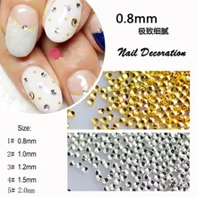 1000 шт./упак. 3d-украшения для ногтей сплав японский круг запонка заклепка ногтей части металлические аксессуары для ногтей DIY деко части