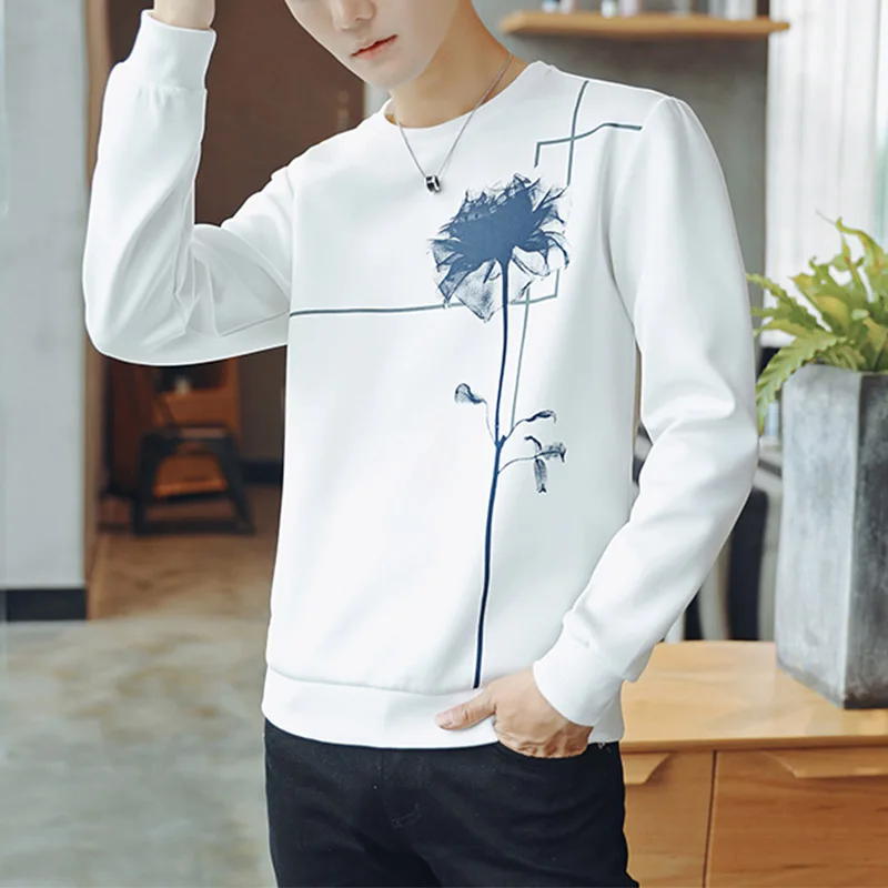 Mens T Shirts Fashion 2018 Hip Hop Fitness Men T-Shirts New Design Long Sleeve T Shirts Tops Tees Black T Shirt Men Streetwear