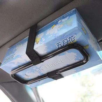 

Car Sun Visor Tissue Paper Box Holder Auto Seat Back Accessories Clip Bracket